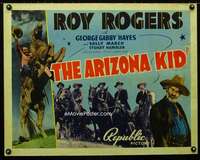 d046 ARIZONA KID style B half-sheet movie poster '39 Roy Rogers western!