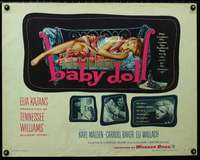 d050 BABY DOLL half-sheet movie poster '57 Carroll Baker, sex classic!