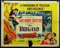 d095 BRIGAND half-sheet movie poster '52 Anthony Dexter, Alexandre Dumas