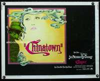 d119 CHINATOWN half-sheet movie poster '74 Jack Nicholson, Roman Polanski
