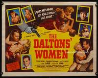 d137 DALTONS' WOMEN half-sheet movie poster '50 Tom Neal, Pamela Blake