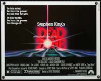 d147 DEAD ZONE half-sheet movie poster '83 David Cronenberg, Stephen King