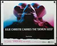 d153 DEMON SEED half-sheet movie poster '77 Julie Christie sci-fi!