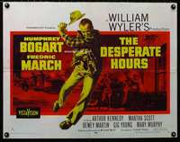 d155 DESPERATE HOURS half-sheet movie poster '55 Humphrey Bogart