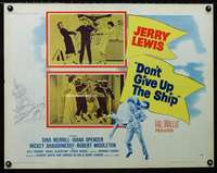 d167 DON'T GIVE UP THE SHIP style B half-sheet movie poster '59 Jerry Lewis