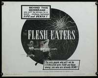 d202 FLESH EATERS half-sheet movie poster '64 really cool striking image!