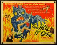 d213 FROM HELL IT CAME half-sheet movie poster '57 wacky tree monster!