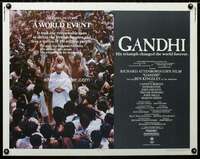 d225 GANDHI half-sheet movie poster '82 Ben Kingsley, Richard Attenborough