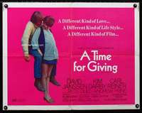 d229 GENERATION half-sheet movie poster '70 A Time for Giving!