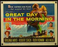 d245 GREAT DAY IN THE MORNING style B half-sheet movie poster '56Mayo,Stack