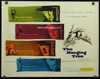 d257 HANGING TREE half-sheet movie poster '59 Gary Cooper, Maria Schell