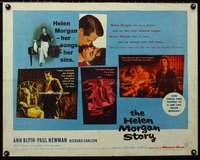 d263 HELEN MORGAN STORY half-sheet movie poster '57 Ann Blyth, Paul Newman