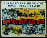 d287 HOW THE WEST WAS WON half-sheet movie poster '64 rare & different!