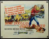 d300 INDIAN FIGHTER style B half-sheet movie poster '55 Kirk Douglas