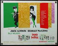 d306 IRMA LA DOUCE half-sheet movie poster '63 Billy Wilder, MacLaine