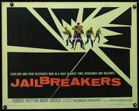 d316 JAILBREAKERS half-sheet movie poster '59 Robert Hutton, AIP classic!
