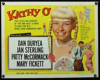 d328 KATHY O' half-sheet movie poster '58 Patty McCormack, Dan Duryea
