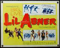 d358 LI'L ABNER half-sheet movie poster '59 Julie Newmar, Peter Palmer