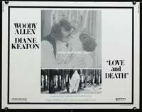 d364 LOVE & DEATH half-sheet movie poster 75 Woody Allen, Diane Keaton