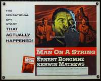 d376 MAN ON A STRING style B half-sheet movie poster '60 Ernest Borgnine