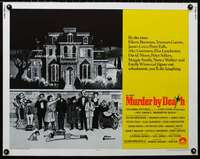 d411 MURDER BY DEATH half-sheet movie poster '76 Charles Addams artwork!