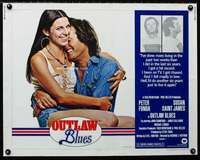 d452 OUTLAW BLUES half-sheet movie poster '77 Peter Fonda, Saint James