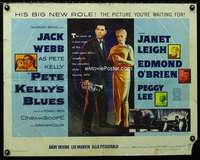 d463 PETE KELLY'S BLUES half-sheet movie poster '55 Jack Webb, Janet Leigh
