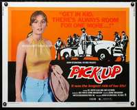d468 PICK-UP half-sheet movie poster '75 classic sexy bad girl image!