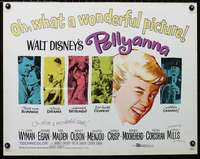 d475 POLLYANNA half-sheet movie poster '60 Hayley Mills, Jane Wyman