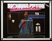 d510 RICHARD PRYOR HERE & NOW half-sheet movie poster '83 stand-up comedy!