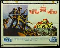 d514 RIO CONCHOS half-sheet movie poster '64 Boone, Whitman, Franciosa