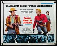 d523 ROUGH NIGHT IN JERICHO half-sheet movie poster '67 Dean Martin,Peppard