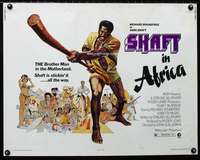 d541 SHAFT IN AFRICA half-sheet movie poster '73 Richard Roundtree