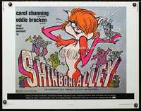 d550 SHINBONE ALLEY half-sheet movie poster '71Carol Channing sexy cartoon!
