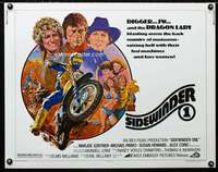 d553 SIDEWINDER 1 half-sheet movie poster '77 Tanenbaum motocross art!