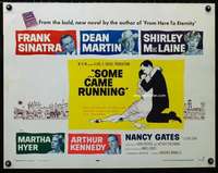 d576 SOME CAME RUNNING style B half-sheet movie poster '59 Frank Sinatra