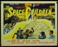 d584 SPACE CHILDREN half-sheet movie poster '58 Jack Arnold, wild sci-fi!