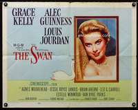 d604 SWAN style B half-sheet movie poster '56 gorgeous Grace Kelly!