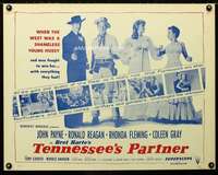 d619 TENNESSEE'S PARTNER half-sheet movie poster R61 Ronald Reagan, Fleming