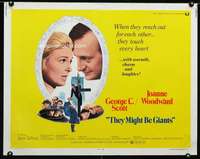 d629 THEY MIGHT BE GIANTS half-sheet movie poster '71 George C. Scott