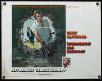 d635 THUNDERBOLT & LIGHTFOOT half-sheet movie poster '74 Clint Eastwood