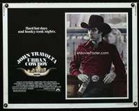 d667 URBAN COWBOY half-sheet movie poster '80 honky tonk John Travolta!