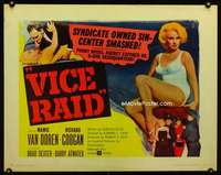 d673 VICE RAID half-sheet movie poster '60 Mamie Van Doren, Richard Coogan