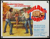 d674 VIGILANTE FORCE style B half-sheet movie poster '76 Kris Kristofferson