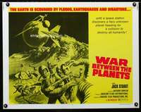d685 WAR BETWEEN THE PLANETS half-sheet movie poster '71 Italian sci-fi!