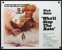 d703 WHO'LL STOP THE RAIN half-sheet movie poster '78 Nick Nolte, Weld