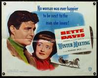 d716 WINTER MEETING style A half-sheet movie poster '48 Bette Davis