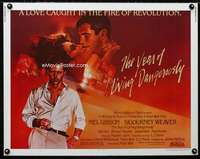 d726 YEAR OF LIVING DANGEROUSLY half-sheet movie poster '83 Mel Gibson