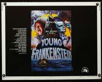 d730 YOUNG FRANKENSTEIN style B half-sheet movie poster '74 Mel Brooks