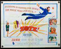 d735 ZOTZ half-sheet movie poster '62 William Castle, sci-fi comedy!